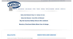 Desktop Screenshot of dorviccaravans.co.uk